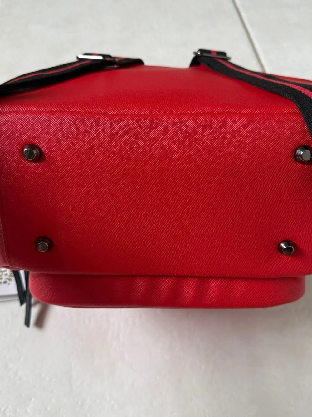 Freshly Picked Disney Mickey Mouse Ears Red Black Diaper Bag Backpack New